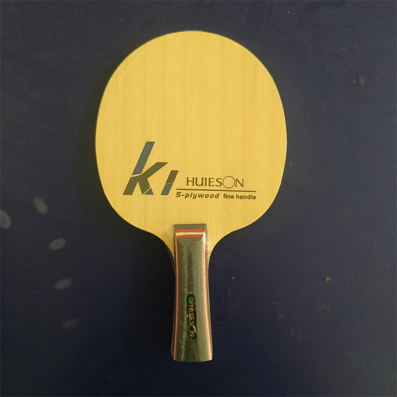 Table Tennis Racket - Huieson K1 テーブルテニスラケット 5層構造無垢材製 ファインハンドル アユーススプルース