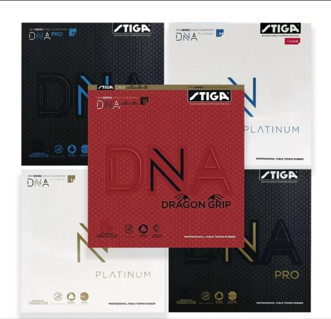 Table Tennis Zhang Jike - STIGA DNA レッドドラゴン卓球ラバー高弾性ケーキスポンジ粘着カバー DNA プロ固有のリバースゲルスリーブゲル