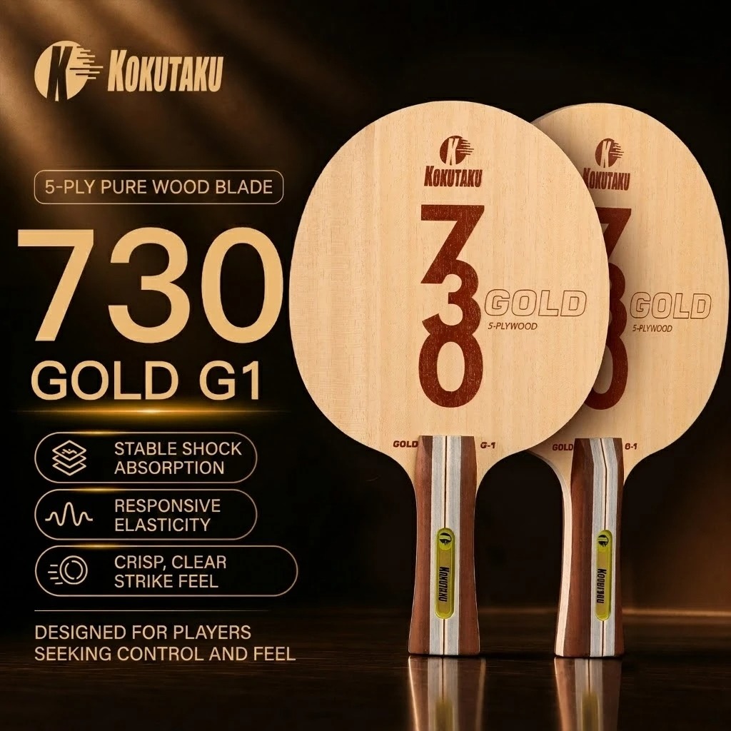 Table Tennis Racket - コクタク卓球ブレードFL 730 G1 5層木材/G2 5層木材と2層カーボン卓球ラケットブレード アークトレーニング