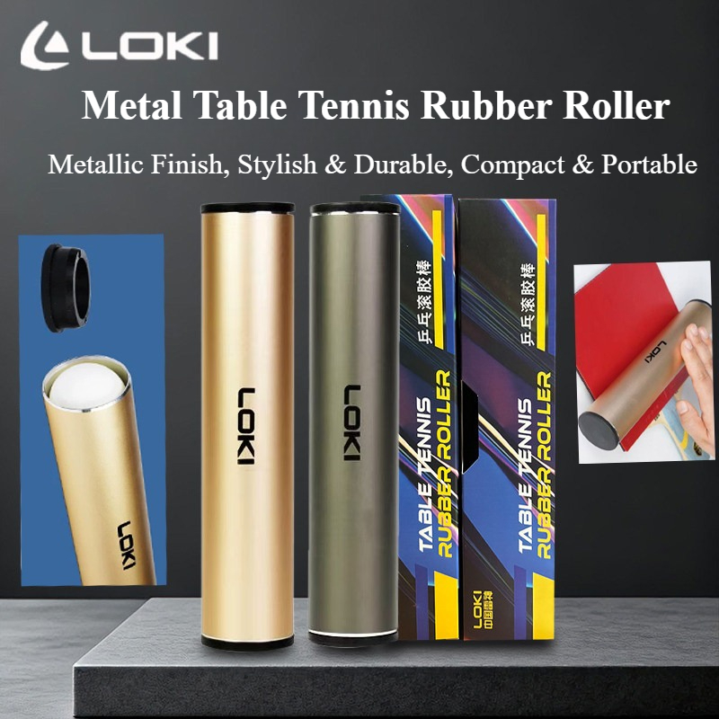 Table Tennis Loki - LOKI メタル卓球ラバーローラーボールコンテナプロフェッショナルピンポンラバーローリングスティックラケットラバーアクセサリー