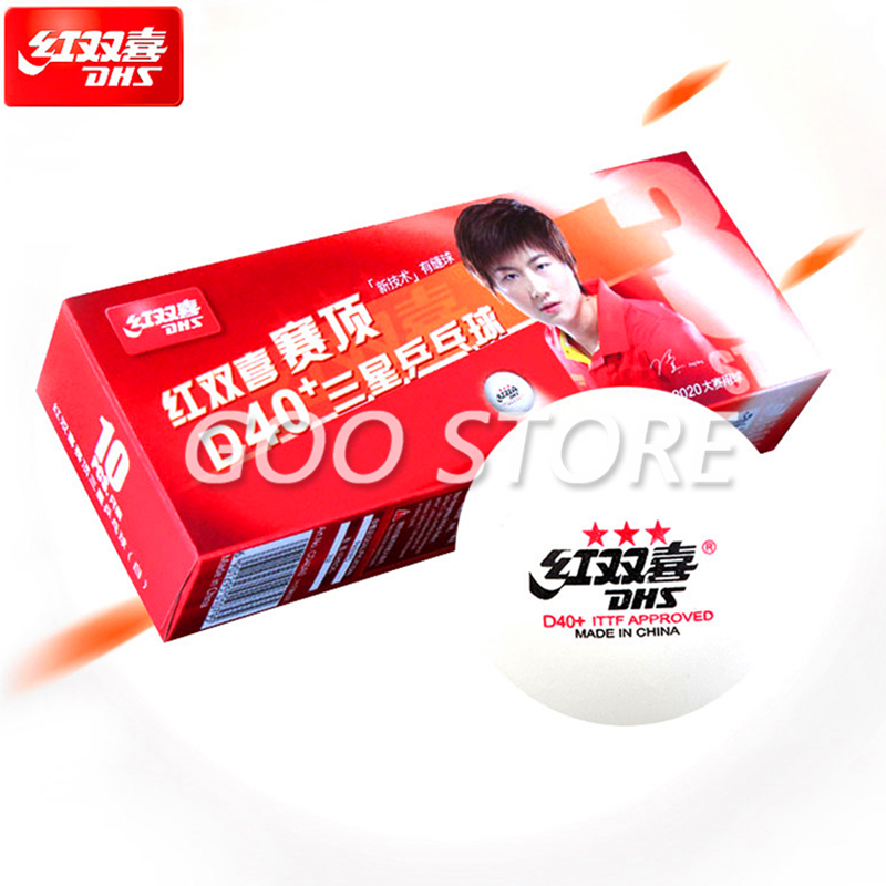 Dhs3つ星d40卓球ボール3つ星新素材シームabsプラスチ - Table Tennis Olympics のレビューと価格