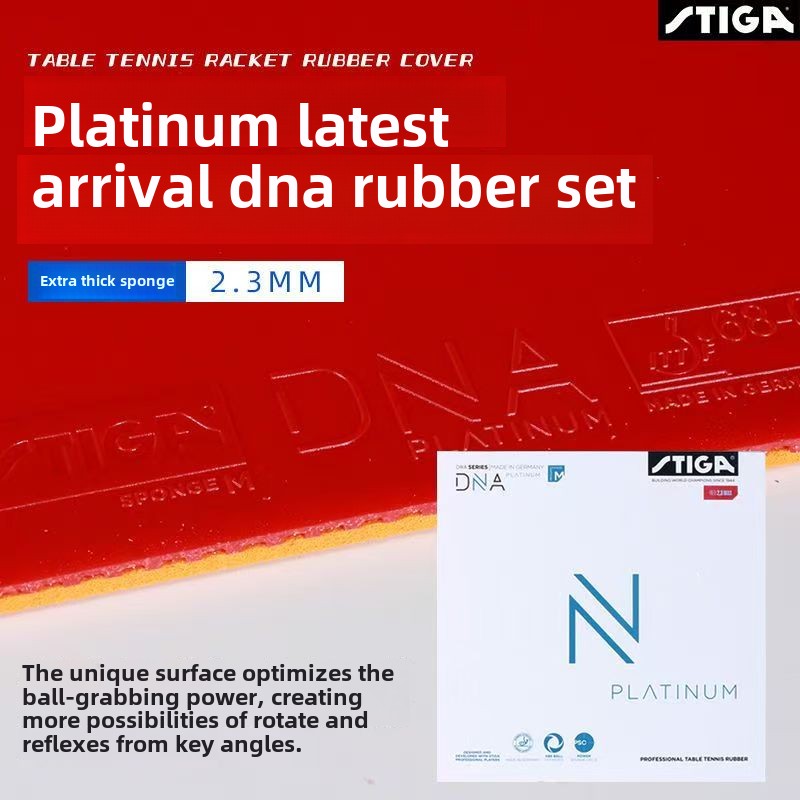 STIGA DNA レッドドラゴン卓球ラバー高弾性ケーキスポ - Table Tennis Zhang Jike のレビューと価格