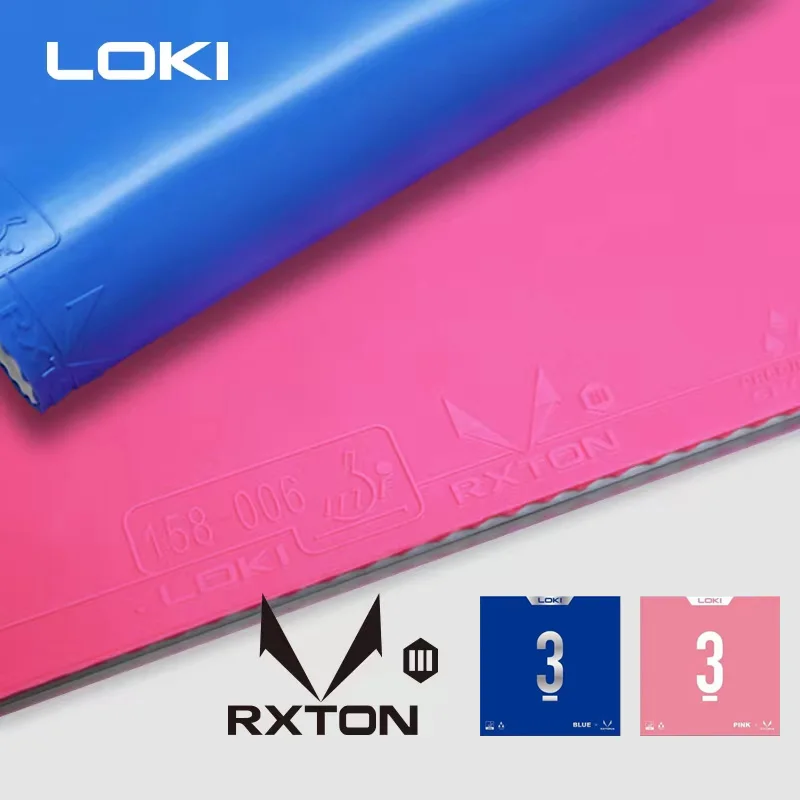 オリジナル LOKI RXTON 1&3 ブルーピンク卓球ラ - Table Tennis Loki のレビューと価格